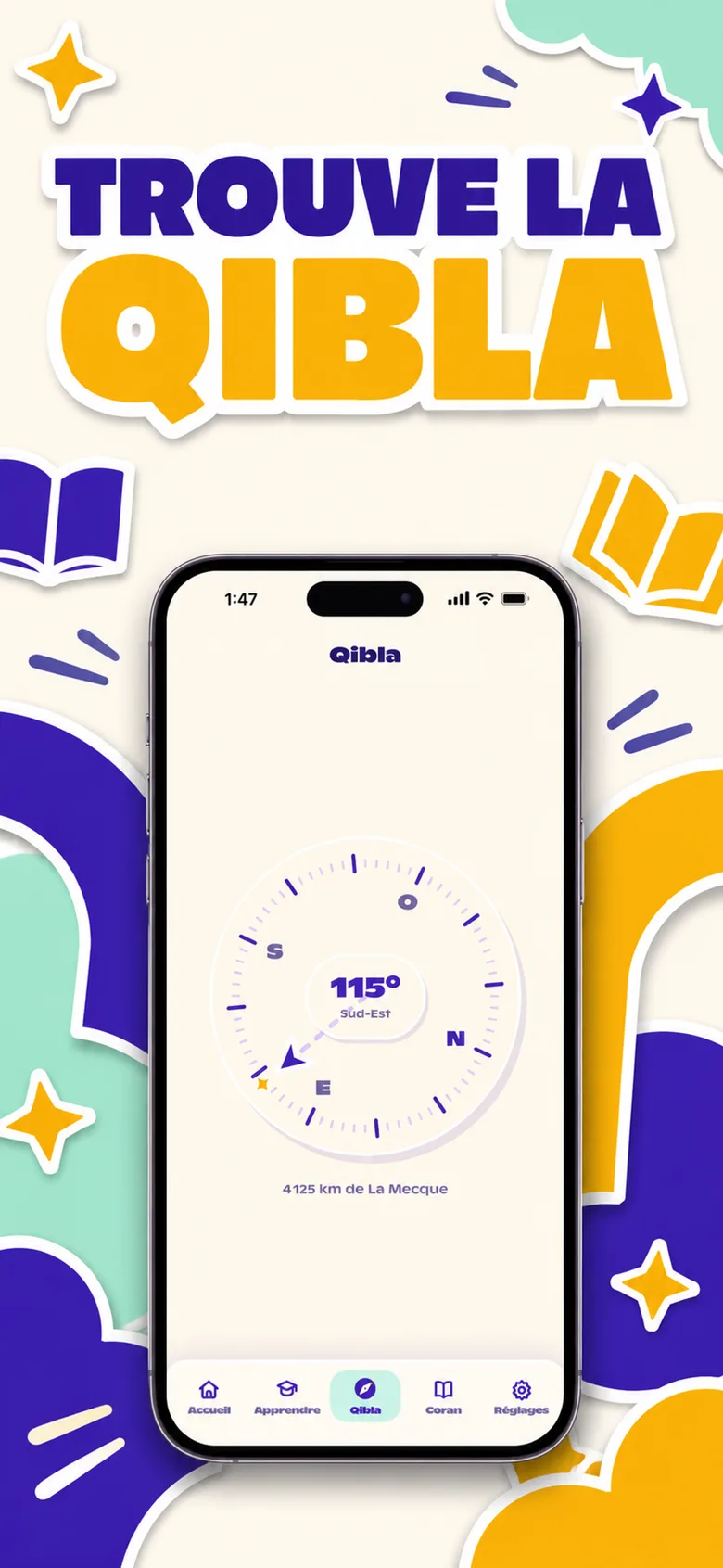 La boussole Qibla